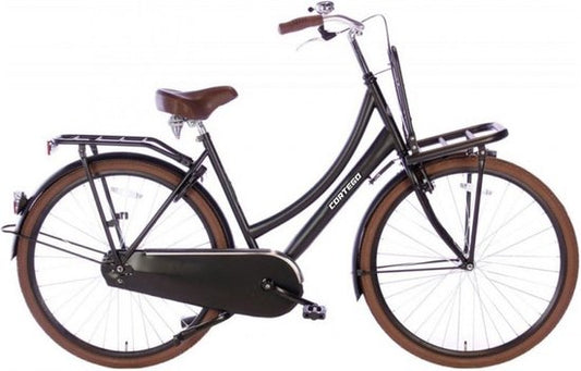 Cortego Cargo Transportfiets 28 inch Mat-zwart