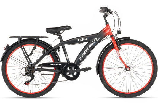 Cortego Rebel Jongensfiets 24 Inch Rood - 7 Versnellingen