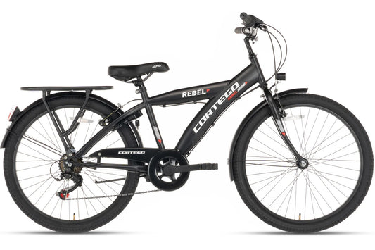 Cortego Rebel Jongensfiets 22 Inch Zwart - 7 Versnellingen