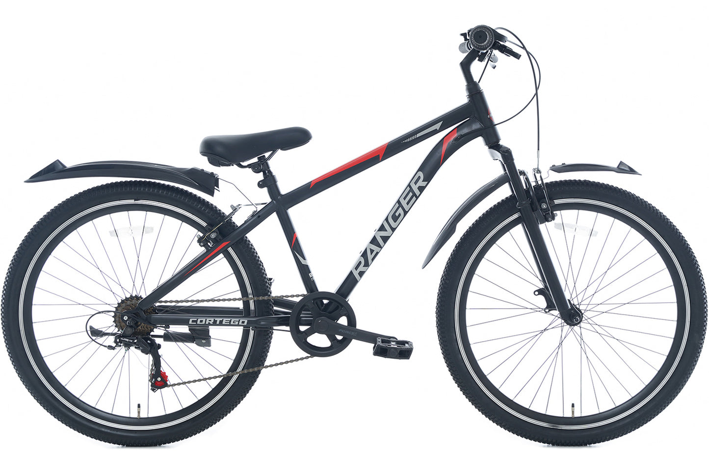 Cortego Ranger 7-speed Jongensfiets 26 inch Zwart