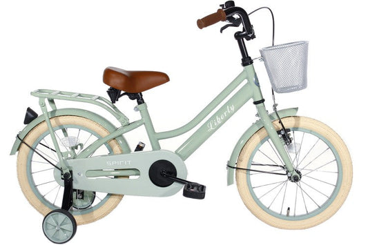 Cortego Liberty meisjesfiets Groen 12 inch + Mand