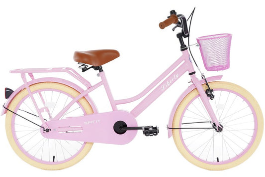 Cortego Liberty meisjesfiets Roze 22 inch + Mand